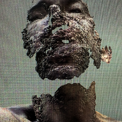 Interrupted 3D scan by artist Paul Coombs